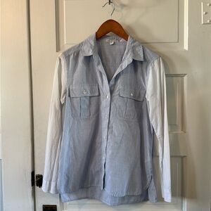 James Perse Women’s Striped Button Down Shirt - 1